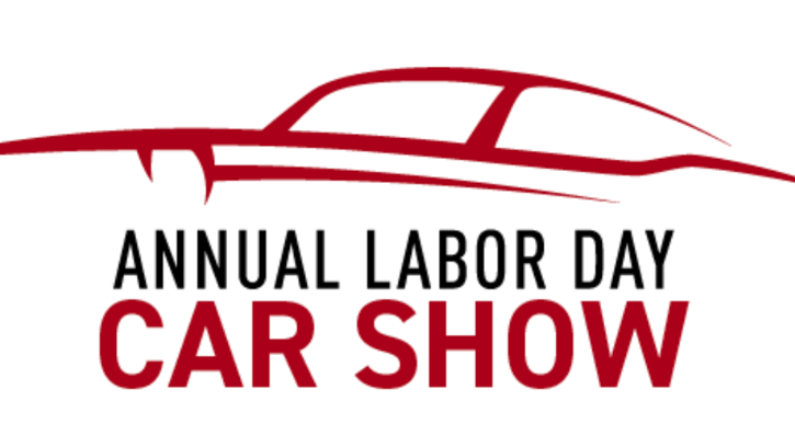 27th Annual Labor Day Car Show Graphic of a classic car with the following text: Annual Labor Day Car Show